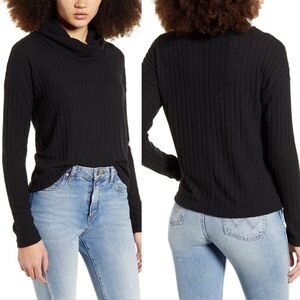 BP. Cozy Ribbed Turtleneck Top (H9)